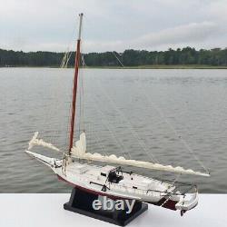 Skipjack Sailboat, Chesapeake Bay Oyster Boat Model, Sails Furled