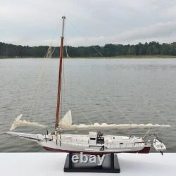 Skipjack Sailboat, Chesapeake Bay Oyster Boat Model, Sails Furled