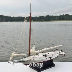 Skipjack Sailboat, Chesapeake Bay Oyster Boat Model, Sails Furled