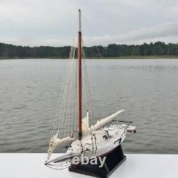 Skipjack Sailboat, Chesapeake Bay Oyster Boat Model, Sails Furled