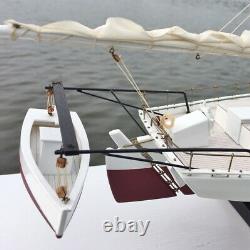 Skipjack Sailboat, Chesapeake Bay Oyster Boat Model, Sails Furled