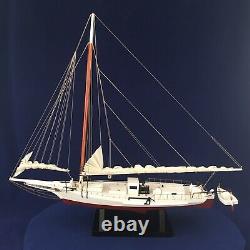 Skipjack Sailboat, Chesapeake Bay Oyster Boat Model, Sails Furled