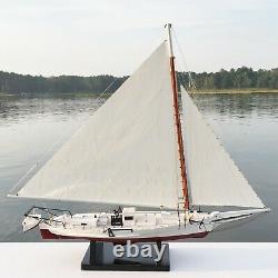 Skipjack Sailboat, Chesapeake Bay Oyster Boat Model, Sails Raised