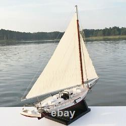 Skipjack Sailboat, Chesapeake Bay Oyster Boat Model, Sails Raised