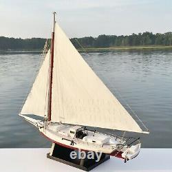 Skipjack Sailboat, Chesapeake Bay Oyster Boat Model, Sails Raised