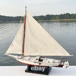 Skipjack Sailboat, Chesapeake Bay Oyster Boat Model, Sails Raised