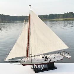 Skipjack Sailboat, Chesapeake Bay Oyster Boat Model, Sails Raised