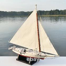 Skipjack Sailboat, Chesapeake Bay Oyster Boat Model, Sails Raised