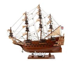 Small HMS Sovereign of the Seas 1637 Tall Ship Wooden Model 20 Fully Built Boat