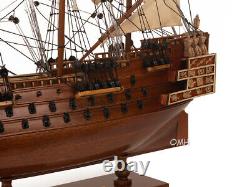 Small HMS Sovereign of the Seas 1637 Tall Ship Wooden Model 20 Fully Built Boat