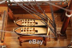 Soleil Royal Tall Ship Wooden Model 28 French Warship Built Boat New