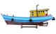 South Vietnam Fishing Refugee Boat Wood Model 28 Tau Vuot Bien Built Ship New