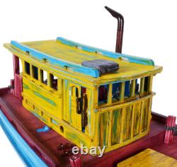 South Vietnam Fishing Refugee Boat Wood Model 28 Tau Vuot Bien Built Ship New