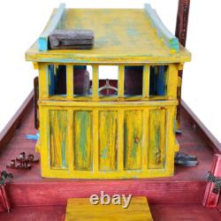 South Vietnam Fishing Refugee Boat Wood Model 28 Tau Vuot Bien Built Ship New