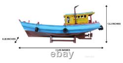 South Vietnam Fishing Refugee Boat Wood Model 28 Tau Vuot Bien Built Ship New