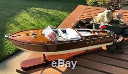 Speedboat Model Riva Aquarama Wooden Runabout