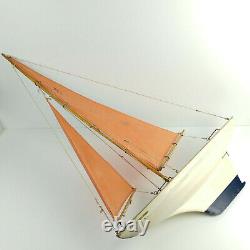 Star Classic Vintage Large Wood Model Boat Adjustable Sailing Boating Pond Yacht