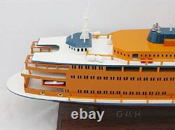 Staten Island Ferry Boat Wooden Model 24 Handcrafted Statue of Liberty Ship