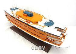 Staten Island Ferry Boat Wooden Model 24 Handcrafted Statue of Liberty Ship