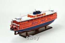 Staten Island Ferry Boat Wooden Model 32 Handmade Statue of Liberty Ship