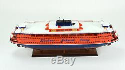 Staten Island Ferry Boat Wooden Model 32 Handmade Statue of Liberty Ship