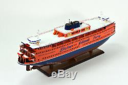 Staten Island Ferry Boat Wooden Model 32 Handmade Statue of Liberty Ship