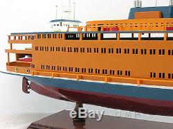 Staten Island Ferry New York 24 Wood Model Boat Assembled