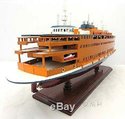 Staten Island Ferry New York 24 Wood Model Boat Assembled
