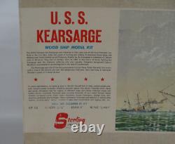 Sterling Models U. S. S Kearsarge Kit D3 Wooden Model Kit Vintage Never Built Boat