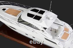 Sundancer Motor Yacht 70cm Handmade Wooden Model Speed Boat Gift Decoration