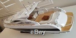 Sunseeker Predator 62 Yacht Handmade Wooden Boat Model 35