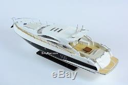 Sunseeker Predator 62 Yacht Handmade Wooden Boat Model RC Convertible 34