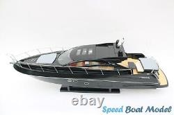Sunseeker Predator 64 Black Modern Yacht Model 35? Wooden Model Boat