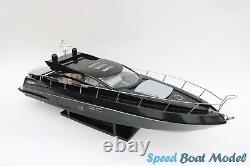 Sunseeker Predator 64 Black Modern Yacht Model 35? Wooden Model Boat