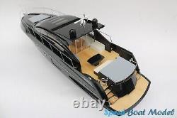 Sunseeker Predator 64 Black Modern Yacht Model 35? Wooden Model Boat