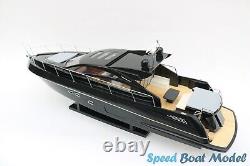 Sunseeker Predator 64 Black Modern Yacht Model 35? Wooden Model Boat