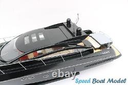Sunseeker Predator 64 Black Modern Yacht Model 35? Wooden Model Boat