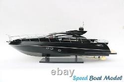 Sunseeker Predator 64 Black Modern Yacht Model 35? Wooden Model Boat