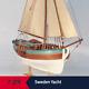 Sweden Yacht Sail Boat Scale 124 21 540 Mm Wood Ship Model Kit