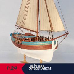 Sweden Yacht Sail Boat Scale 124 21 540 mm Wood Ship Model kit