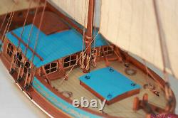 Sweden Yacht Sail Boat Scale 124 21 540 mm Wood Ship Model kit Shi cheng