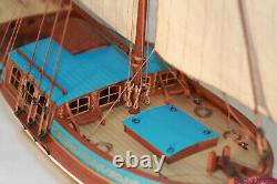 Sweden Yacht Sail Boat Scale 124 21 540 mm Wood Ship Model kit Shi cheng