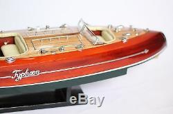 TYPHOON Boat 27 (68cm) Wood Model Miniature