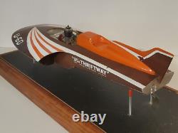 Tether Race Boat Hydroplane Miss Thriftway U-60 Model Kit Built with Water Motor