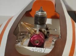 Tether Race Boat Hydroplane Miss Thriftway U-60 Model Kit Built with Water Motor