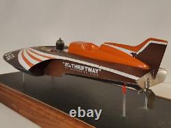 Tether Race Boat Hydroplane Miss Thriftway U-60 Model Kit Built with Water Motor