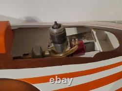 Tether Race Boat Hydroplane Miss Thriftway U-60 Model Kit Built with Water Motor