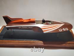 Tether Race Boat Hydroplane Miss Thriftway U-60 Model Kit Built with Water Motor