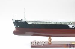 Texaco Stockholm 80cm Model Ship Detailed Wooden Oil Tanker Display