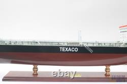 Texaco Stockholm 80cm Model Ship Detailed Wooden Oil Tanker Display